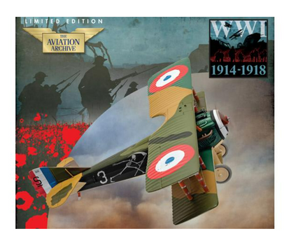 Corgi AA37909 Die-cast 1/48 Scale SPAD XIII 'White 3', Sous-Lieutenant Pierre Marinovitch, Escadrille SPA 94, 'The Reapers', Western Front, Late 1918. Youngest French Air Ace of WW1