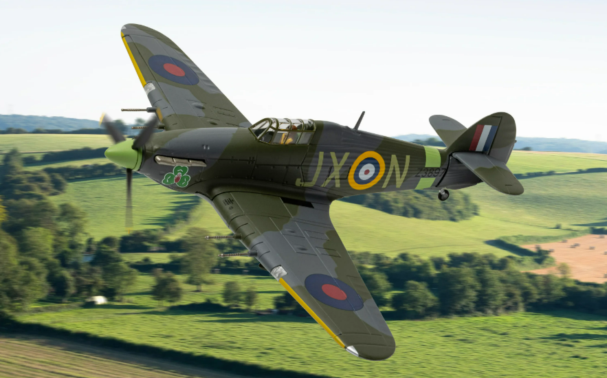 CORGI Aviation Archive #AA39705 1/72 Scale Die Cast Model Hawker Hurricane MKIIC Z3897 JX-N F/O William W. McConnell