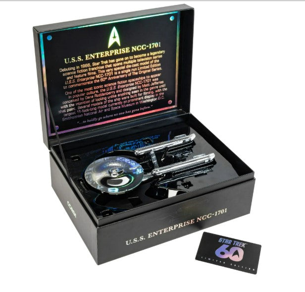 CORGI #CC96610S U.S.S. Enterprise NCC-1701 - Star Trek 60th Anniversary Edition Limited to 3000 Units Worldwide