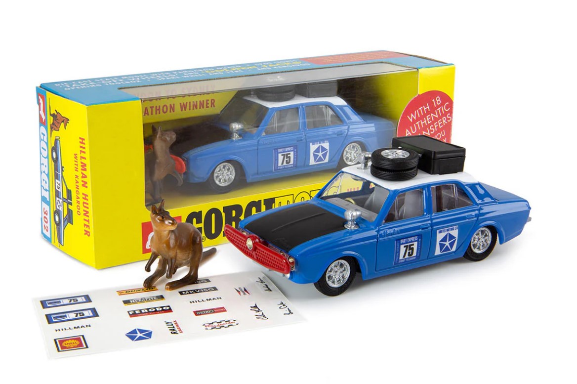 CORGI #CD54321043 - 1/43 Scale Hillman Hunter with Kangaroo