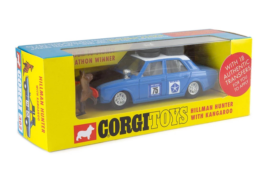 CORGI #CD54321043 - 1/43 Scale Hillman Hunter with Kangaroo