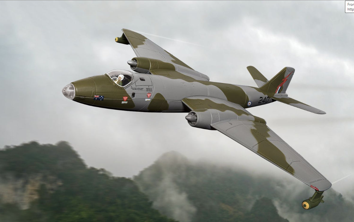 Corgi AA34710 Government Aircraft Factories GAF Canberra Mk20 A84-240 RAAF No 2 Sqn Phan Rang Air Base South - Chester Model Centre