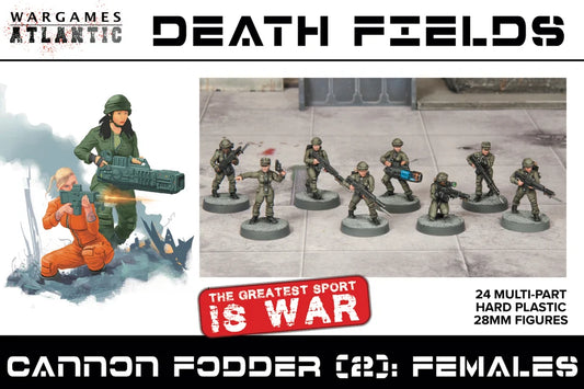 Wargames Atlantic Death Fields Cannon Fodder (2) Females