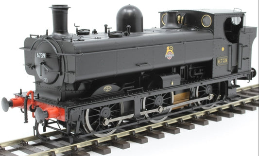 DAPOL 7S-007-008 Class 57xx Pannier 6739 BR Black Early Crest DCC Ready 21 Pin Socket - Chester Model Centre