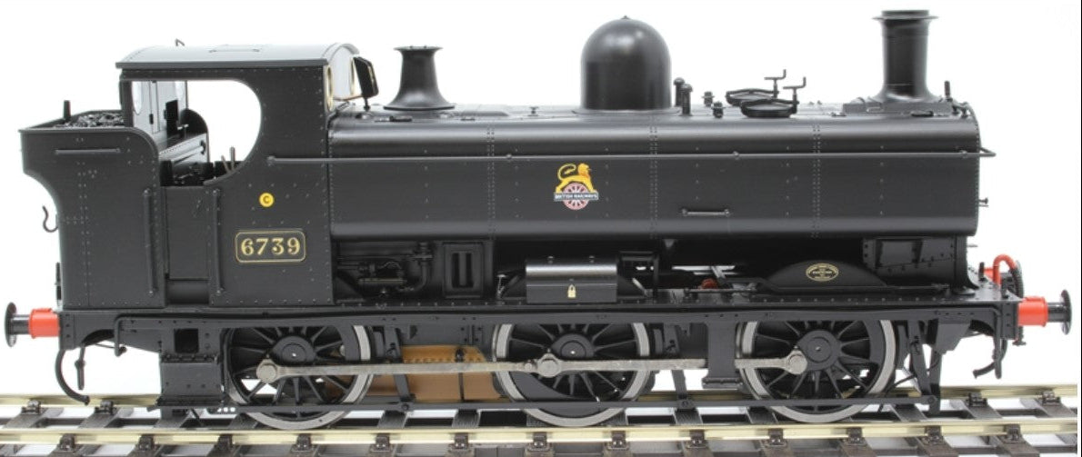 DAPOL 7S-007-008 Class 57xx Pannier 6739 BR Black Early Crest DCC Ready 21 Pin Socket - Chester Model Centre