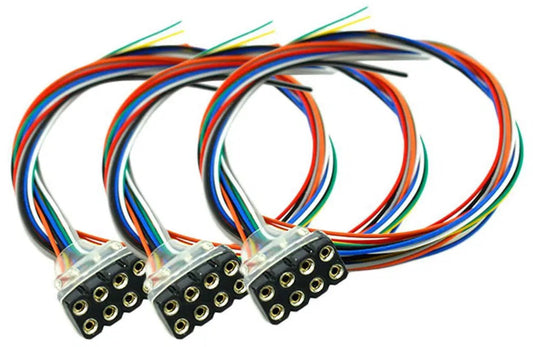 DCC Concepts DCD-8PDM.3 - DCC Installation Adapters NEM652 (5p) SK to bare wires (150mm long) Pack of 3
