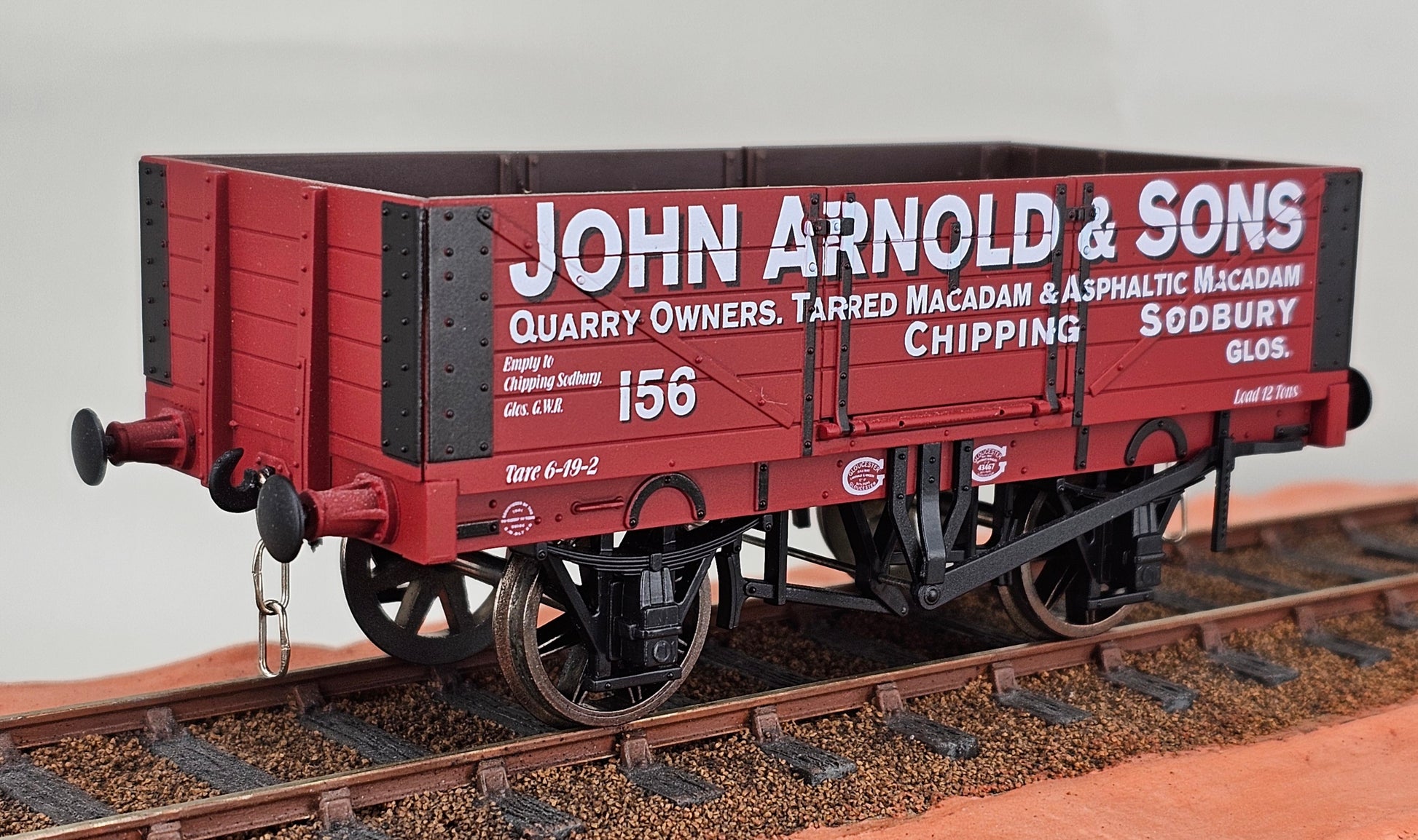 DAPOL 7F-051-020 5 Plank Open Wagon (Second Door Glued) 'John Arnold & Sons' Chipping Sodbury No.156 - Chester Model Centre