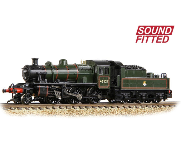 372-630SF LMS Ivatt 2MT 46521 BR Lined Green (Early Emblem) - Chester Model Centre