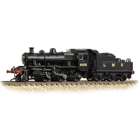372-627A LMS Ivatt 2MT 6418 LMS Black - Chester Model Centre