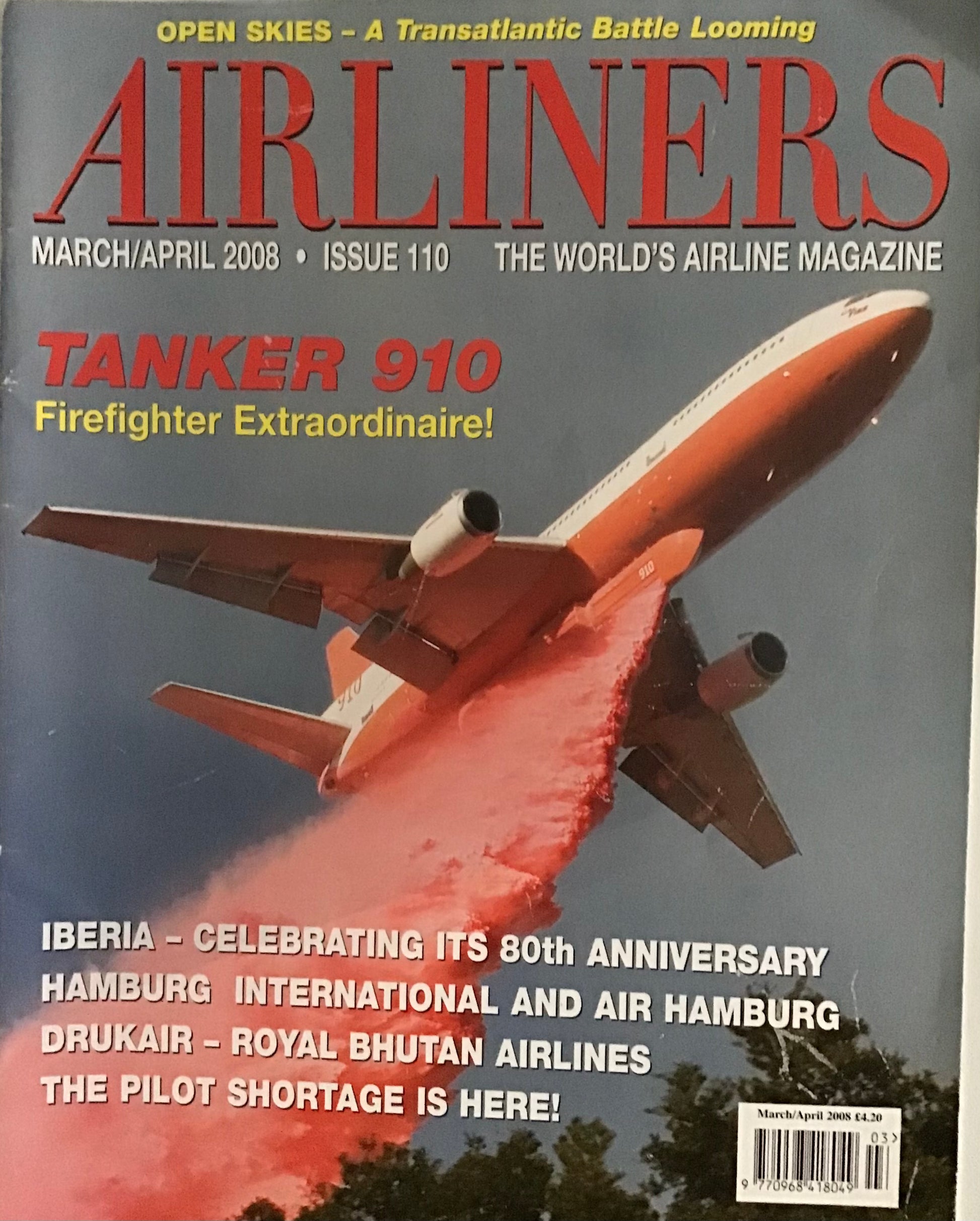 Airliners Tanker 910 March/April 2008, Issue 110 by Diamond Aircraft - Chester Model Centre