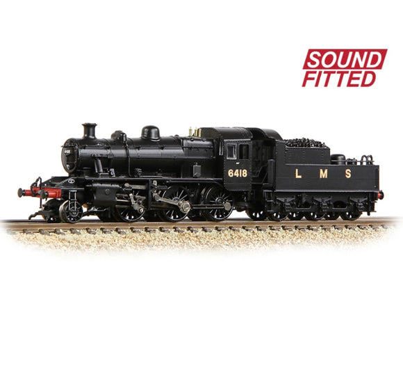 372-627ASF LMS Ivatt 2MT 6418 LMS Black - Chester Model Centre
