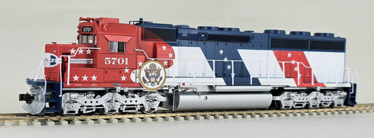 GENESIS #G67076 HO Gauge SD45-2 Santa Fe Bicentennial #5701 (Quick Plug Adapter fitted - 8/9 pin decoder required)