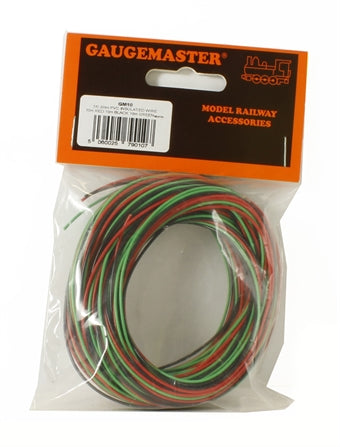 Gaugemaster GM10 Wire Multi Pack (10m Red/10m Black/10m Green) - Chester Model Centre