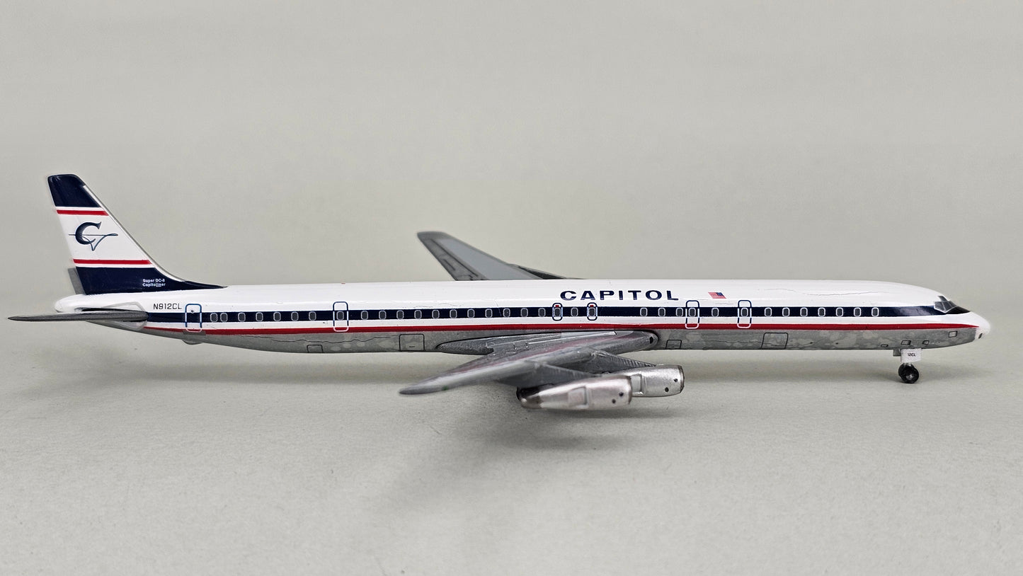 Gemini Jets Select (500 Piece Limited Edition) 1:400 Scale Die-cast McDonnell Douglas DC-8-61 'CAPITOL' Model Aircraft. Reg No.N912CL - Chester Model Centre