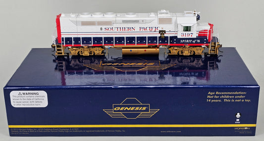 ATHEARN Genesis HO Scale ATHG40758 Southern Pacific GP40P-2 No.3197 'Spirit of '76' Livery (DCC Ready - 21 pin socket) - Chester Model Centre