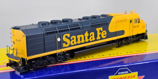 ATHEARN Genesis HO Scale G67628 Santa Fe FP45 (5941) Locomotive in Blue/Yellow Livery (Sound Fitted) - Chester Model Centre