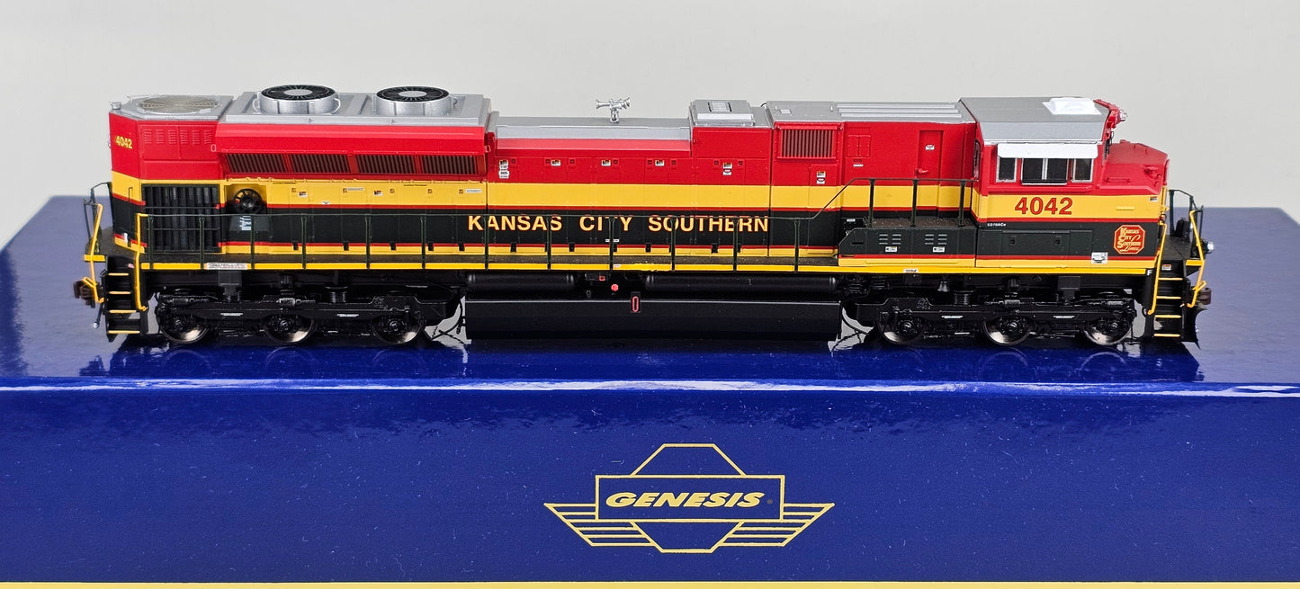 ATHEARN Genesis HO Scale G68517 Kansas City Southern SD70ACe No.4042 Diesel Locomotive in Red, Yellow and Black Livery (DCC Ready) - Chester Model Centre