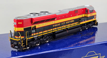 ATHEARN Genesis HO Scale G68517 Kansas City Southern SD70ACe No.4042 Diesel Locomotive in Red, Yellow and Black Livery (DCC Ready) - Chester Model Centre