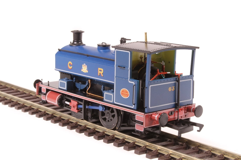 Hattons Originals H4-AB14-004 Andrew Barclay 0-4-0ST 14" 1863 in Caledonian Railway lined blue - DCC Ready (6-pin socket) - Chester Model Centre
