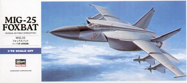 Hasegawa HAD4 1:72 MiG-25 'Foxbat'