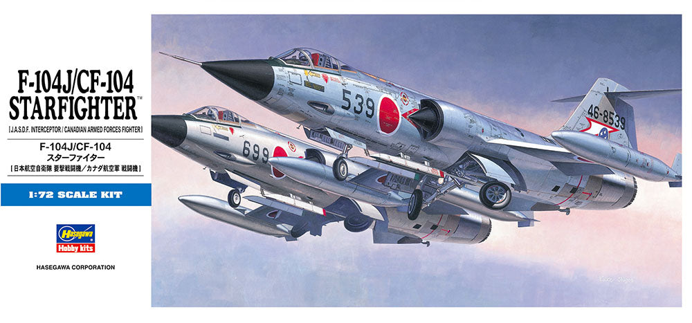 Hasegawa HAD16 1:72 Lockheed F-104J/Canadair CF-104 Starfighter