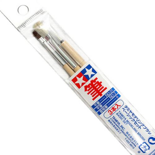 Tamiya 87066 Modelling Paint Brush Basic Set - Chester Model Centre