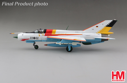 MIG-21SPS "The White Shark" 22+02, JG-1, Drewitz Air Base, Germany, 1990
