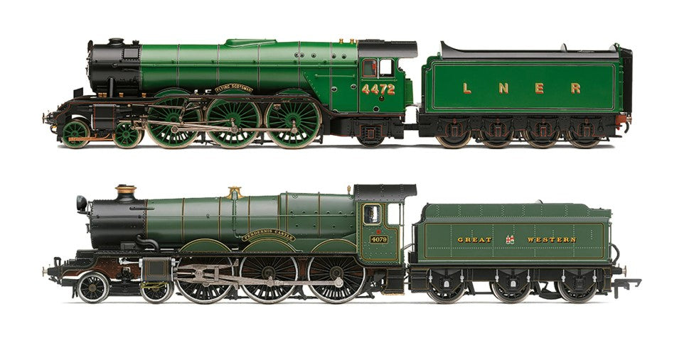 HORNBY R30465 LNER - Flying Scotsman & GWR - Pendennis Castle (Australian Tour) - Train Pack - DCC Ready 21 Pin