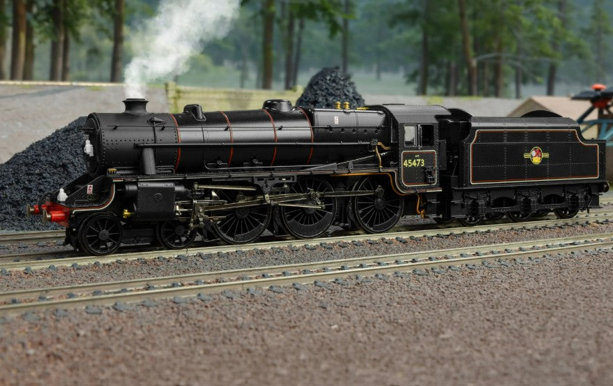 HORNBY R30475SS BR (Late) - Stanier 5MT - 'Black 5' - 45473 (With Steam Generator) HM7000 Fitted With Sound