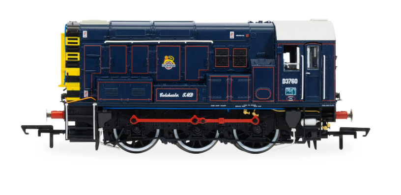 HORNBY R30507 BR - Class 08 - 'Colchester TMD' D3760 Era 8 - Sectorisation (1982 - 1997) DCC Ready - 8 Pin