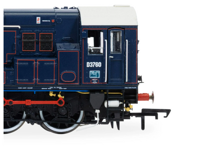 HORNBY R30507 BR - Class 08 - 'Colchester TMD' D3760 Era 8 - Sectorisation (1982 - 1997) DCC Ready - 8 Pin