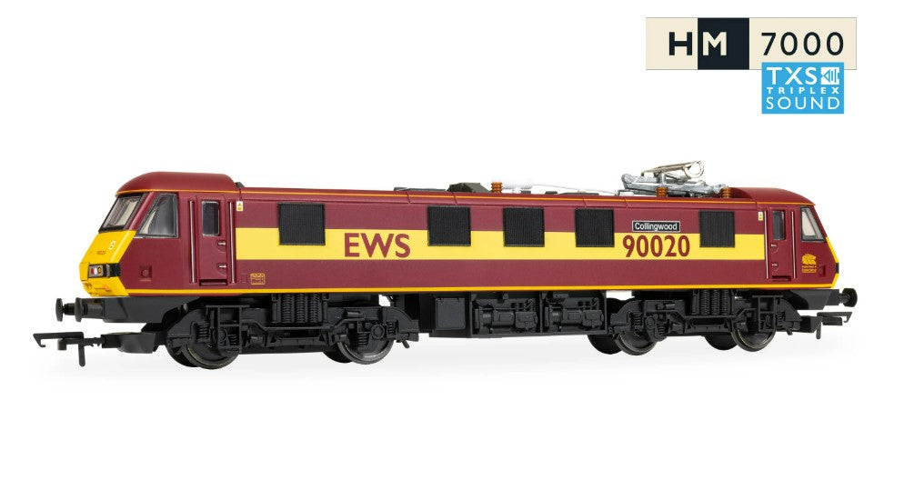 HORNBY R30528TXS RailRoad: EWS - Class 90 - 'Collingwood 90020' (DCC Sound Fitted)
