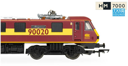 HORNBY R30528TXS RailRoad: EWS - Class 90 - 'Collingwood 90020' (DCC Sound Fitted)