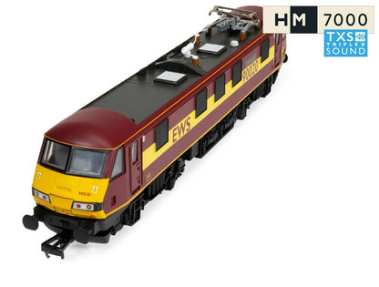 HORNBY R30528TXS RailRoad: EWS - Class 90 - 'Collingwood 90020' (DCC Sound Fitted)