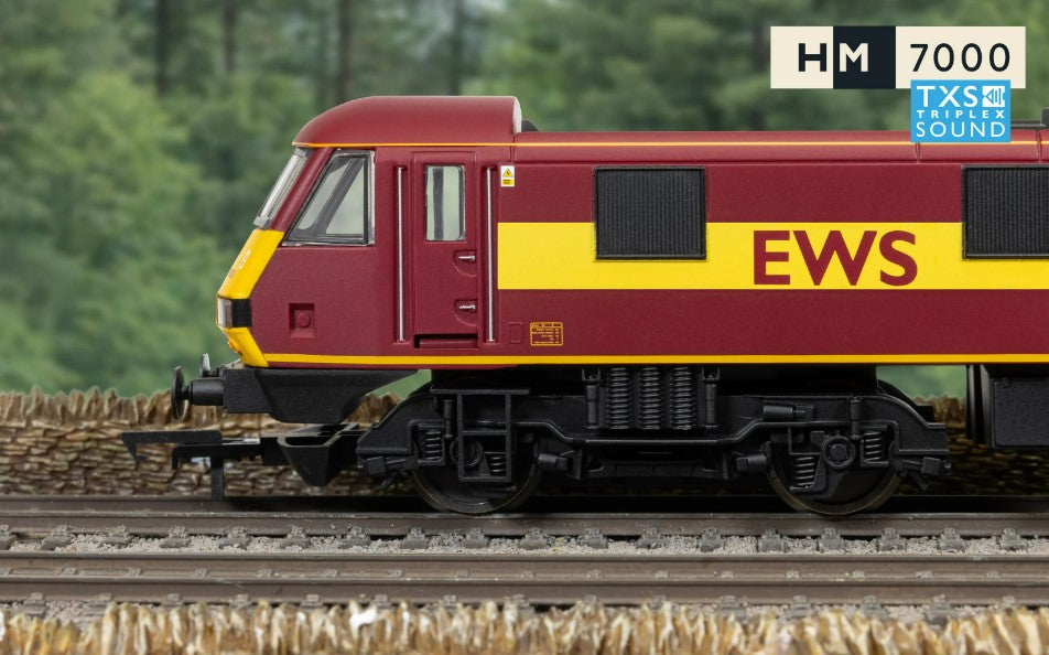 HORNBY R30528TXS RailRoad: EWS - Class 90 - 'Collingwood 90020' (DCC Sound Fitted)