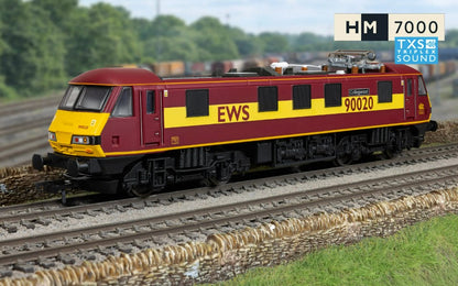 HORNBY R30528TXS RailRoad: EWS - Class 90 - 'Collingwood 90020' (DCC Sound Fitted)
