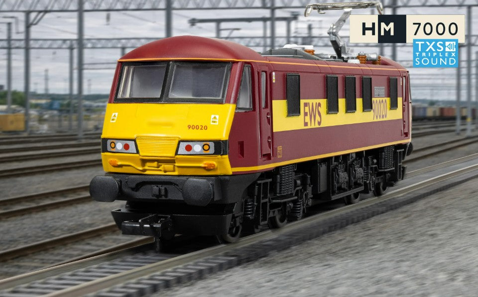HORNBY R30528TXS RailRoad: EWS - Class 90 - 'Collingwood 90020' (DCC Sound Fitted)