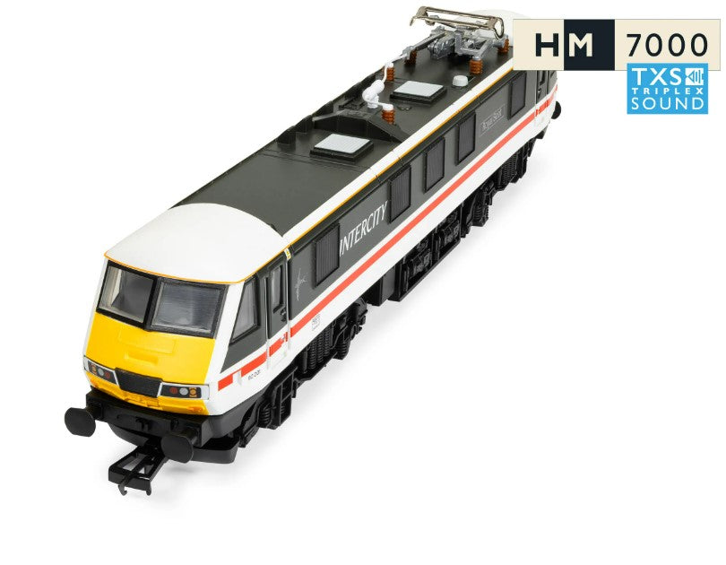HORNBY R30529TXS RailRoad: BR - Intercity Class 90 - 'Royal Scot' 90001  90001 (DCC Sound Fitted)