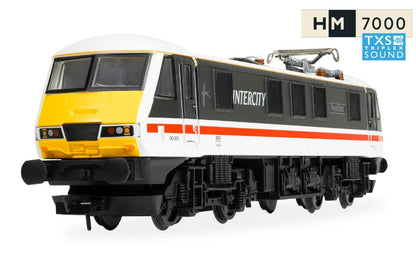 HORNBY R30529TXS RailRoad: BR - Intercity Class 90 - 'Royal Scot' 90001  90001 (DCC Sound Fitted)