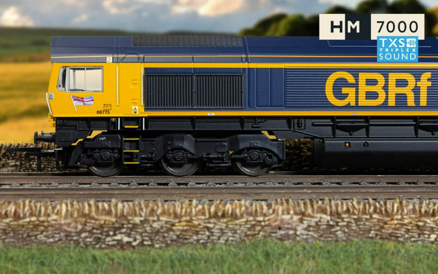 HORNBY R30534TXS RailRoad: GBRf - Class 66 - 66775 'HMS Argyll' (DCC Sound Fitted)