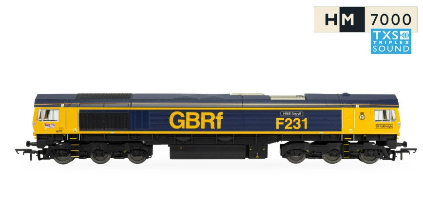 HORNBY R30534TXS RailRoad: GBRf - Class 66 - 66775 'HMS Argyll' (DCC Sound Fitted)