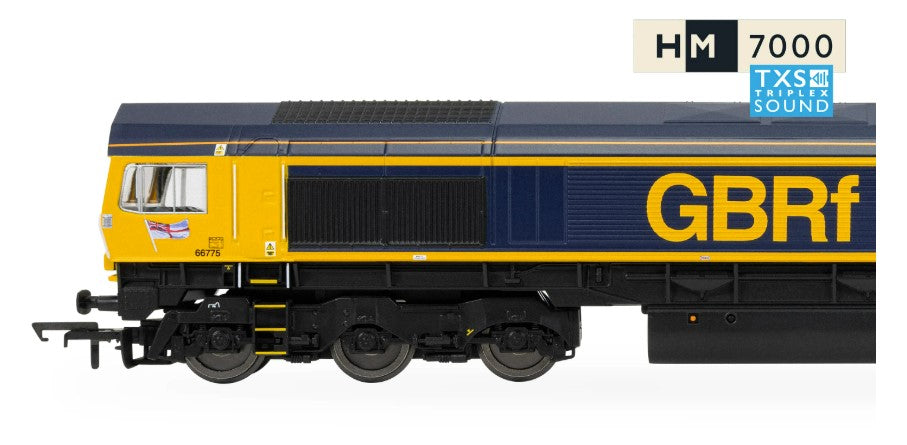 HORNBY R30534TXS RailRoad: GBRf - Class 66 - 66775 'HMS Argyll' (DCC Sound Fitted)