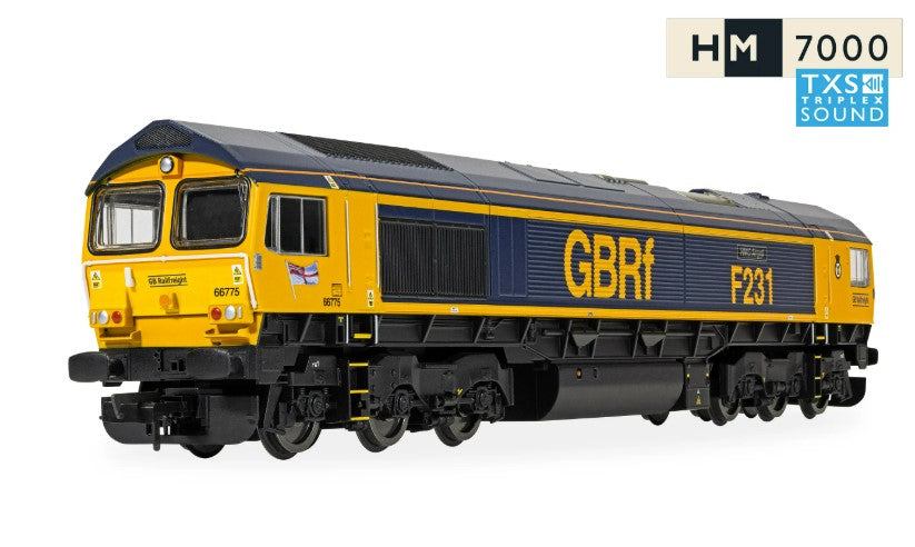 HORNBY R30534TXS RailRoad: GBRf - Class 66 - 66775 'HMS Argyll' (DCC Sound Fitted)