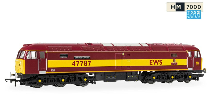 R30541TXS RailRoad: EWS - Class 47 - 'Windsor Castle' 47787 (DCC Sound Fitted)