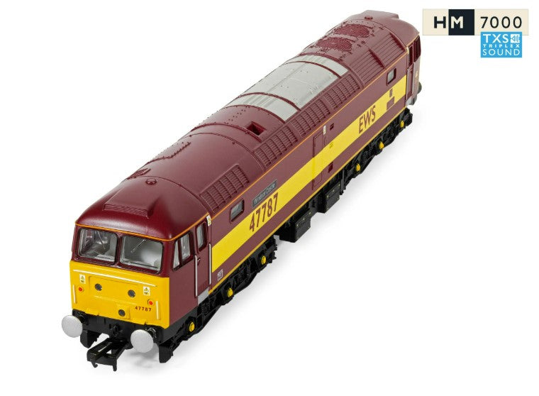 R30541TXS RailRoad: EWS - Class 47 - 'Windsor Castle' 47787 (DCC Sound Fitted)