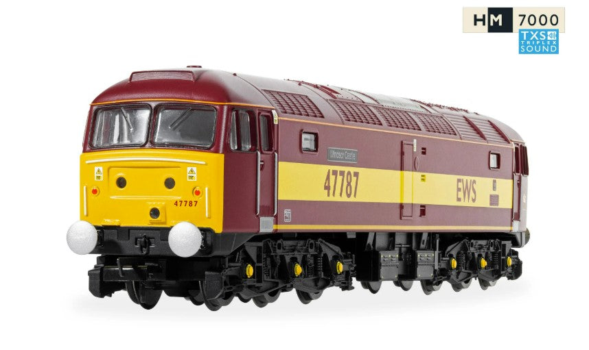 R30541TXS RailRoad: EWS - Class 47 - 'Windsor Castle' 47787 (DCC Sound Fitted)