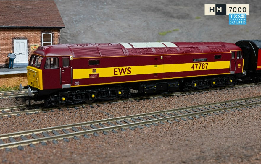 R30541TXS RailRoad: EWS - Class 47 - 'Windsor Castle' 47787 (DCC Sound Fitted)