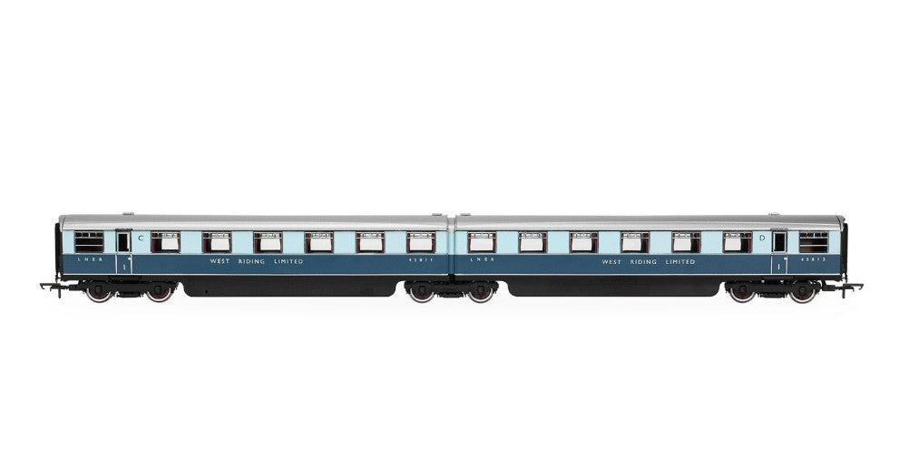 HORNBY R40478 LNER - 'West Riding Limited' - Double Open First - Coach pack - Chester Model Centre