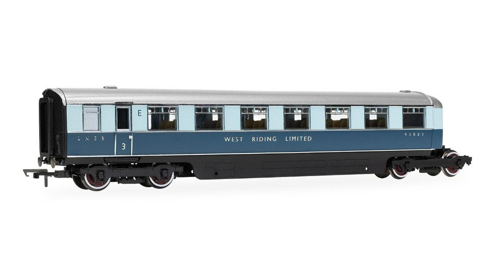 HORNBY R40479 LNER - 'West Riding Limited' - Open Third and Kitchen Third - Coach pack - Chester Model Centre
