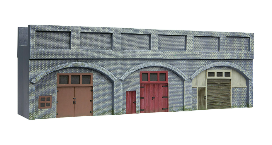 R7368 Low Relief Viaduct with Lock Ups x 2 (Engineers Blue Brick)